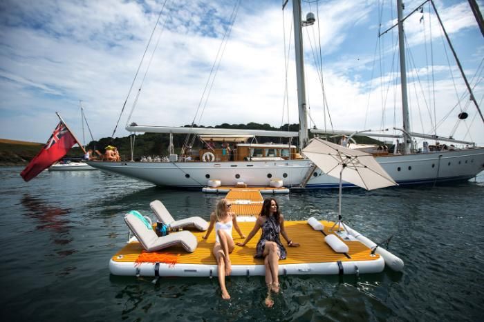 Inflatable C-Dock Jet Ski Parking Boat Dock Deck for Paddle Board
