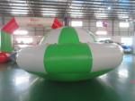 Green Inflatable Disco Boat Towable in Water Play Equipment