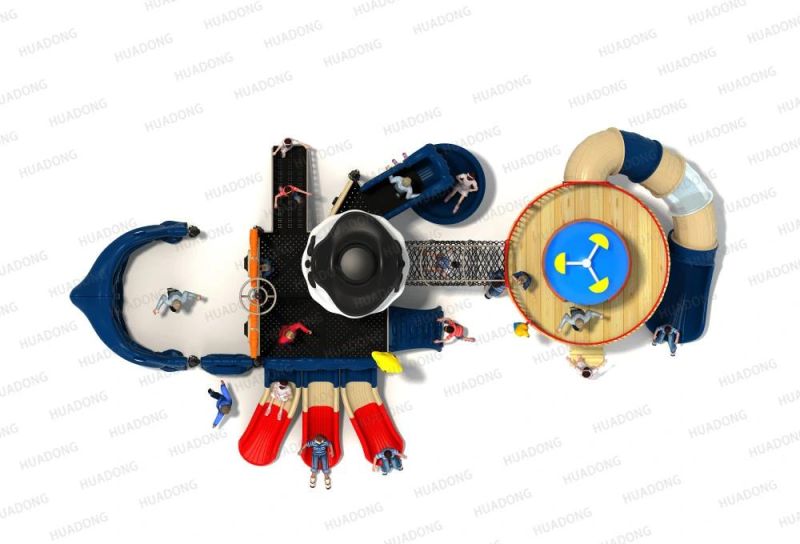 Pirates Ship Series New Design Outdoor Playgorund Plastic Slide