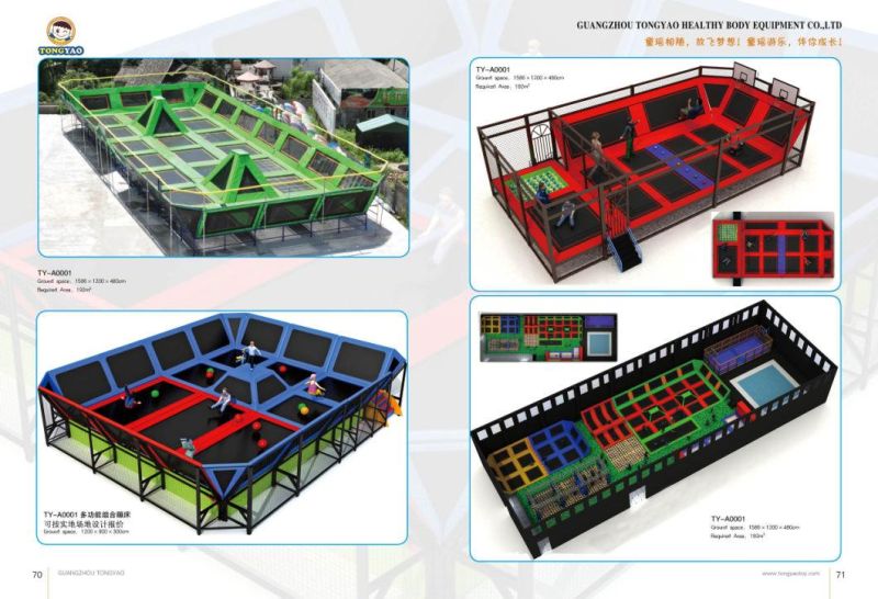 Customized Commercial Trampoline Park Entertainment Equipment