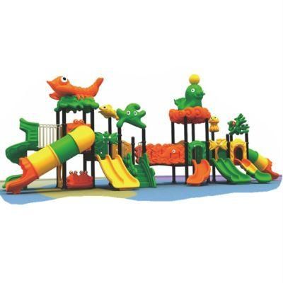 Kindergarten Outdoor Kids Playground Plastic Slide Amusement Park Equipment 301b