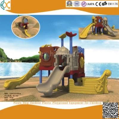 Pirate Ship Outdoor Plastic Playground Equipment for Children