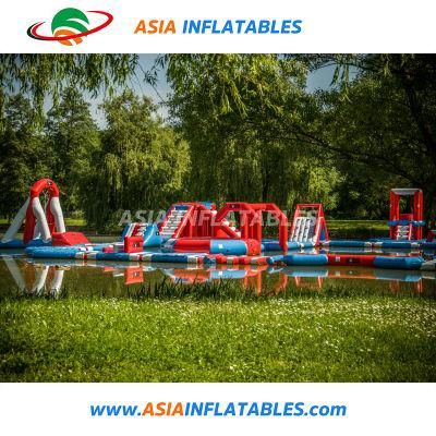 Large Inflatable Water Play Games Aqua Fun Park Water Slides