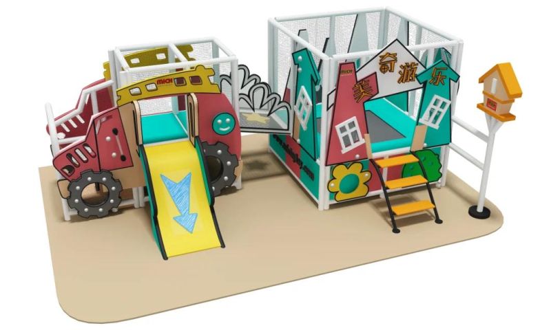 Mich Hot Sale Toddler Indoor Soft Play Small Trampoline Set