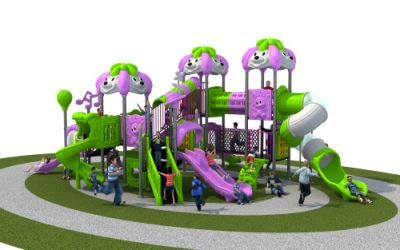 New Design Outdoor Playground Popular Kid Playhouse Slide Cartoon Style with ISO/TUV/ASTM Certificates Anti-Fading, Anti-Aging Park