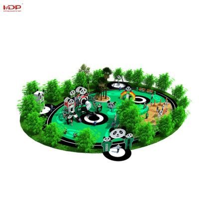 Pandas Theme Large Children Fun Multi Functional Outdoor Playground Park