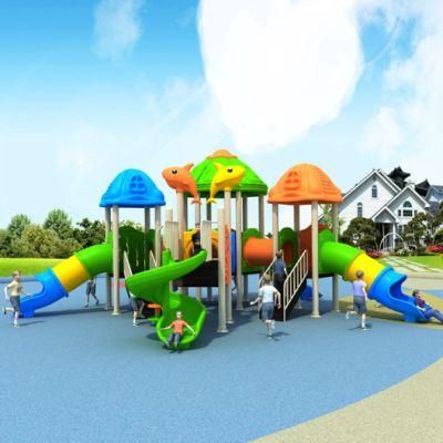 Kindergarten Kids Outdoor Playground Plastic Slide Amusement Park Equipment 491b