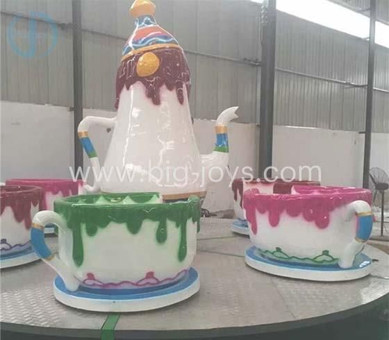 Kids Carnival Rides Fiberglass Material Amusement Park Coffee Cup Rides