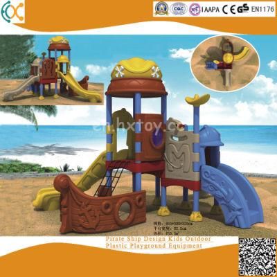 Pirate Ship Design Kids Outdoor Plastic Playground Equipment