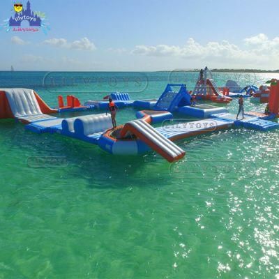 Factory Customized Size Aqua Park Use Kids Interactive Games Cheap Price Inflatable Water Floating Park for Sale