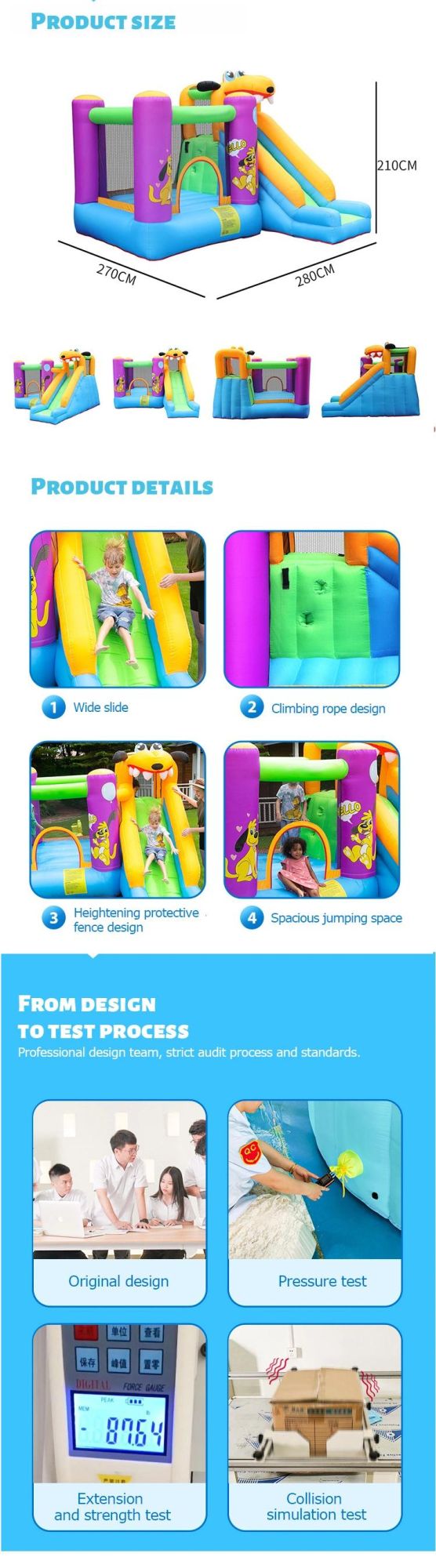 Inflatable Jumping Castle Bouncer House for Kids Play