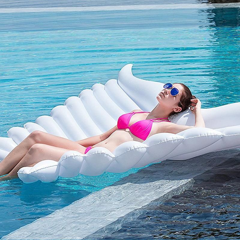 PVC Summer Water Play Equipment Inflatable Swimming Pool White Wing Pool Float