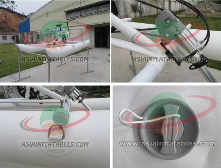 Water Sport Floating Water Pedal Bike Inflatable PVC Banana Ponroon Boat Tube Sea Water Bicycle