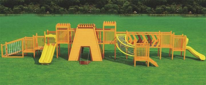 Backyard Outdoor Adventure Wooden Playground for Preschool