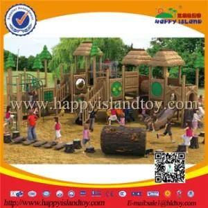 Nature Series Outdoor Playground Equipment with Slide and Swing