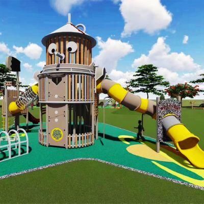Customized Children&prime;s Outdoor Playground Plastic Slides Amusement Park Equipment