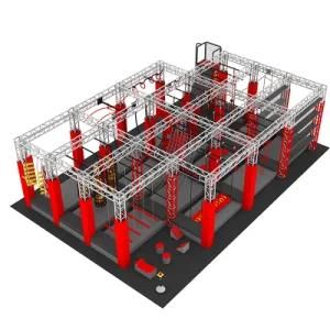 Commercial Indoor American Standard Ninja Warrior Elements Obstacles Course Equipment for Sale
