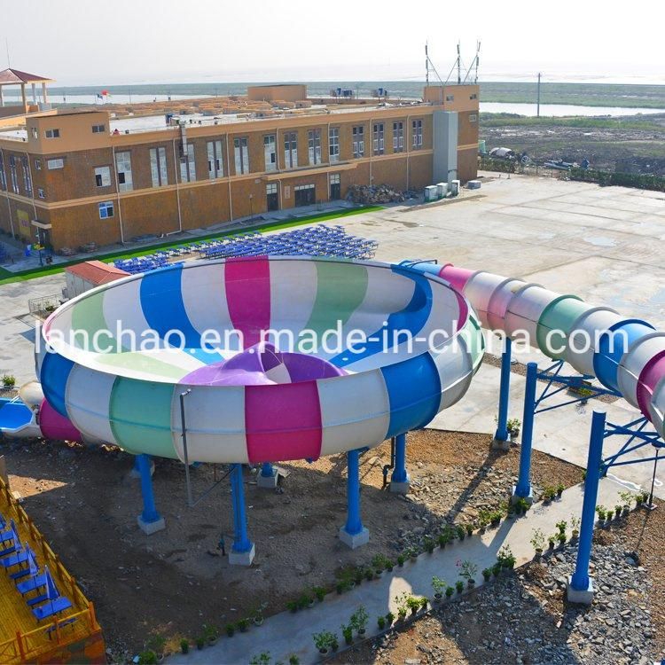 Colorful Large Fiberglass Slide for Water Park