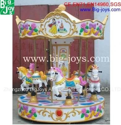 Amusement Park 6 Seats Carousel Ride, Coin Operated Carousel