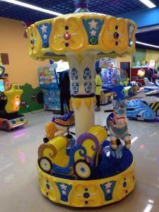 Indoor Playground Kiddie Ride Merry Go Round Small Carousel 3 Players Carousel Horse