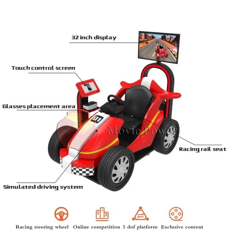 Virtual Reality 360 Vision 9d 3 Screen Car Racing Simulator
