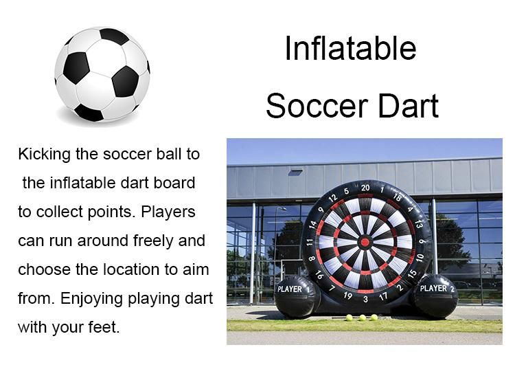 Outdoor Entertainment Inflatable Sport Games Large Size Inflatable Soccer Dart Popular Inflatable Shooting Board