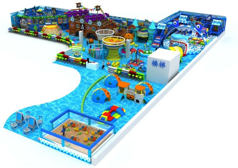 Train Racing Matched Commercial Indoor Children Playground with SGS Certificate Approved
