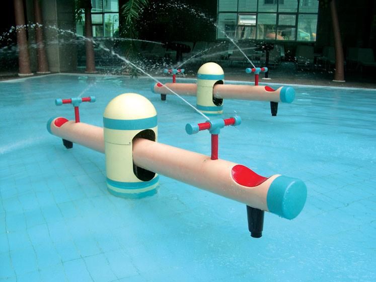 Swimming Pool, Water Park Fiberglass Water-Spraying Seesaw Toys