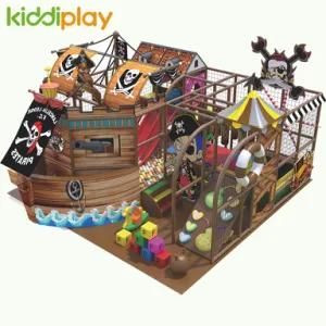 Hot Selling Small Set Pirate Ship Theme Kids Indoor Playground Ball Pit Pool Slide Playground