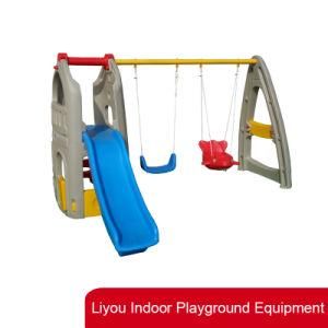 Kindergarten Plastic Childrentoys Plastic Swing with Slide Indoor Playground for Kids