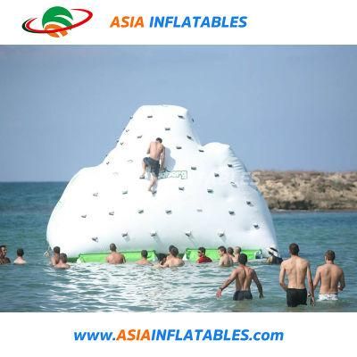 High Quality PVC Tarpaulin Inflatable Floating Iceberg Island / Iceberg Climbing Wall for Hot Sale