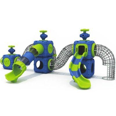 Kids Outdoor Playground Equipment Community Park Plastic Slide Climbing Kl06