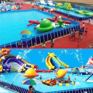 Giant Outdoor Inflatable Water Amusement Park, Water Slide Park