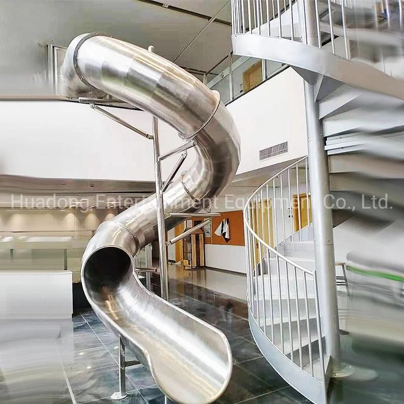 Outdoor Playground Escape Tunnel Playground Equipment Stainless Steel Slide Tubes Plastic Slide Tunnel Anti-Fading and Anti-Aging