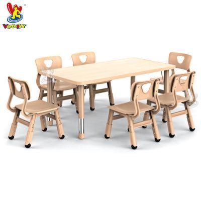 Stronger Plastic Kids Square Tables and Chairs for Preschool