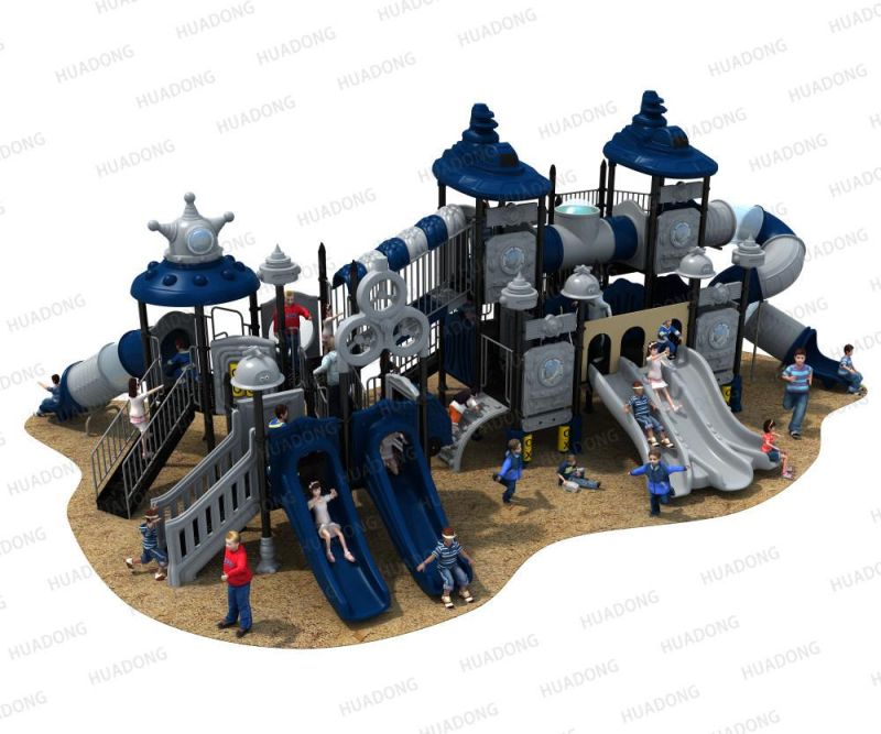 Sai Ya Hao Series Big Outdoor Kids′ Playground Plastic Slide Equipment