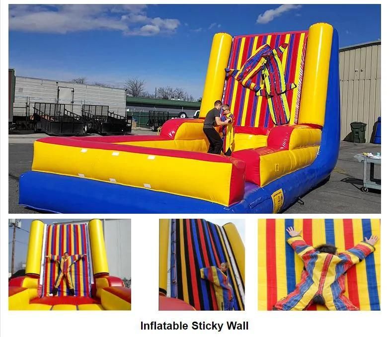 Inflatable Bounce Stick Wall with Suit Carnival Jumping Sport Games