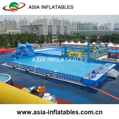 Commercial Adult and Kids Metal Frame Inflatable Steel Swimming Pool