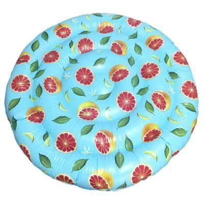 Fruit Print Round Inflatable Float
