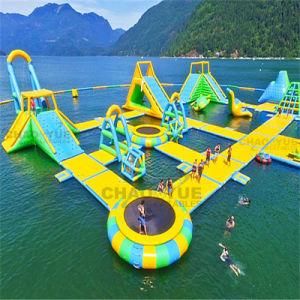 Commercial Floating Inflatable Water Park with Ce Pump for Lake