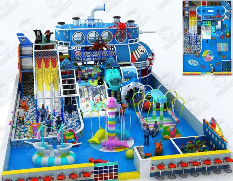 Customized Design Playground Indoor Equipment with Slide (TY-14017)