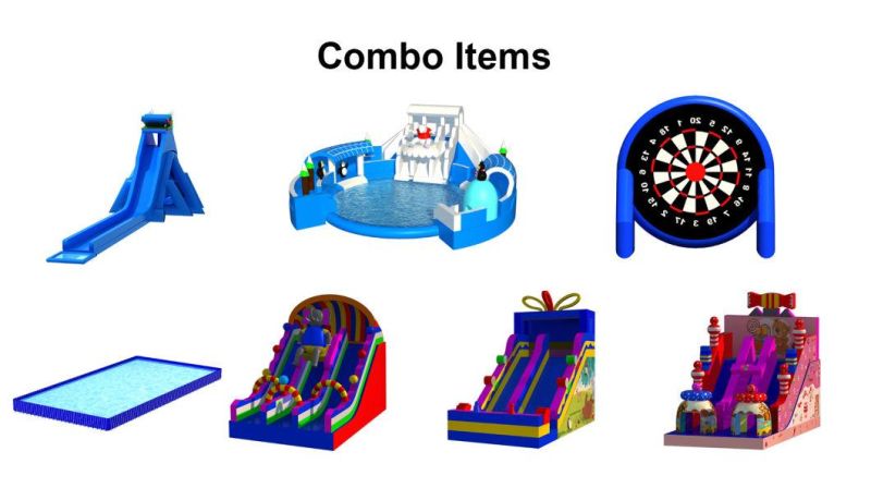 60 X 50m Commercial Inflatable Carnival, Inflatable Amusement Park Outdoor, Entertainment Park for Party Event Company