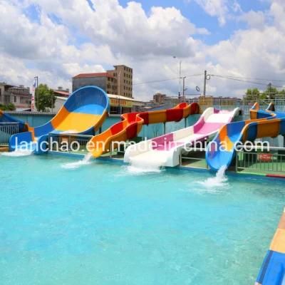 Fiberglass Small Water Park Slide for Family Play