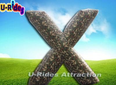 new camouflage painting inflatable paintball bunkers