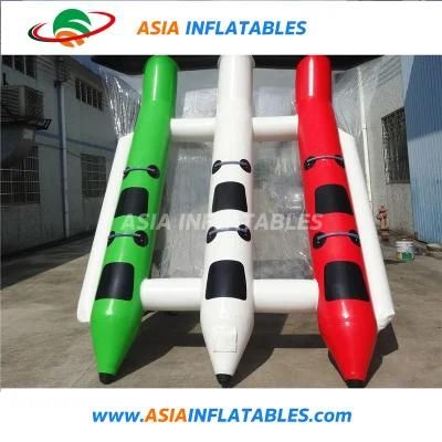 3 Tubes Flying Towables / Inflatable Flying Fish Banana Boat for Water Sports