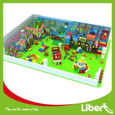 Car Theme Indoor Playground with Ball Pool and Soccer Court