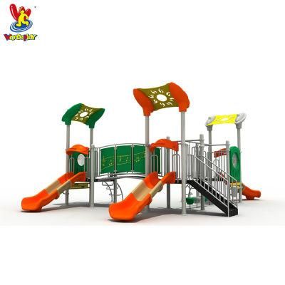 Modern Theme Amusement Park Kids Plastic Slide Outdoor Games Toys Toddlers Children Playground Equipment