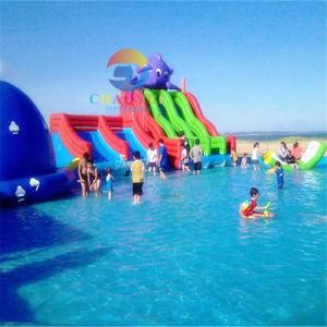 Commercial Inflatable Amusement Water Park with Water Slide
