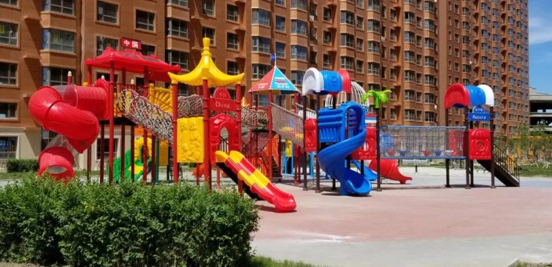 Children Plastic Outdoor Playground Slides
