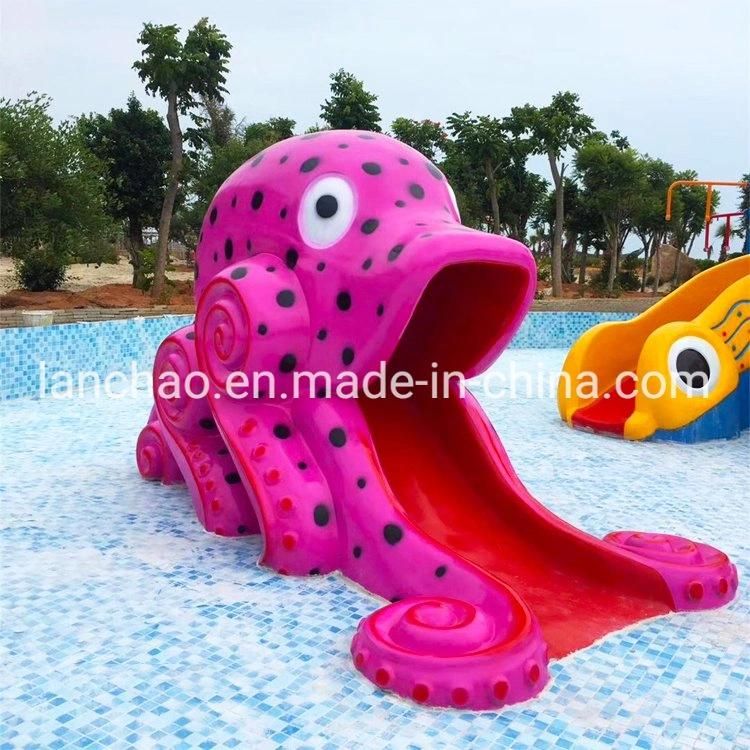 Water Park Playground Small Fiberglass Slide for Kids